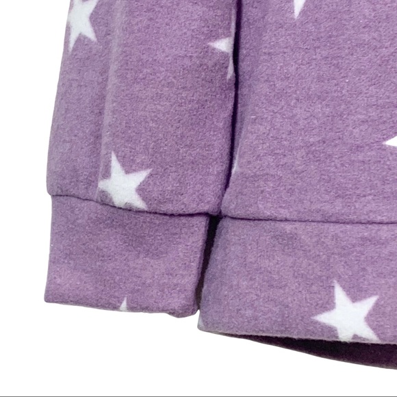 Star print cozy sweater purple - Picture 10 of 12